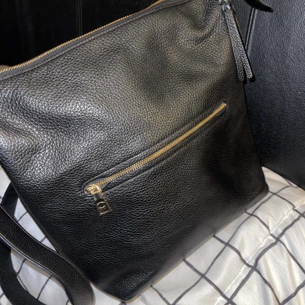 Coach 2818 Val Duffle Black Pebbled Leather Shoulder Crossbody Bag - Picture 4 of 12